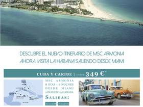 NUEVO CRUCERO CON VISITA DE LA HABANA SALIENDO DESDE MIAMI