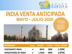 INDIA VENTA ANTICIPADA