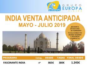 INDIA VENTA ANTICIPADA