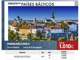 CIRCUITO POR PAISES BÁLTICOS