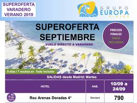 SUPEROFERTA VARADERO SEPTIEMBRE